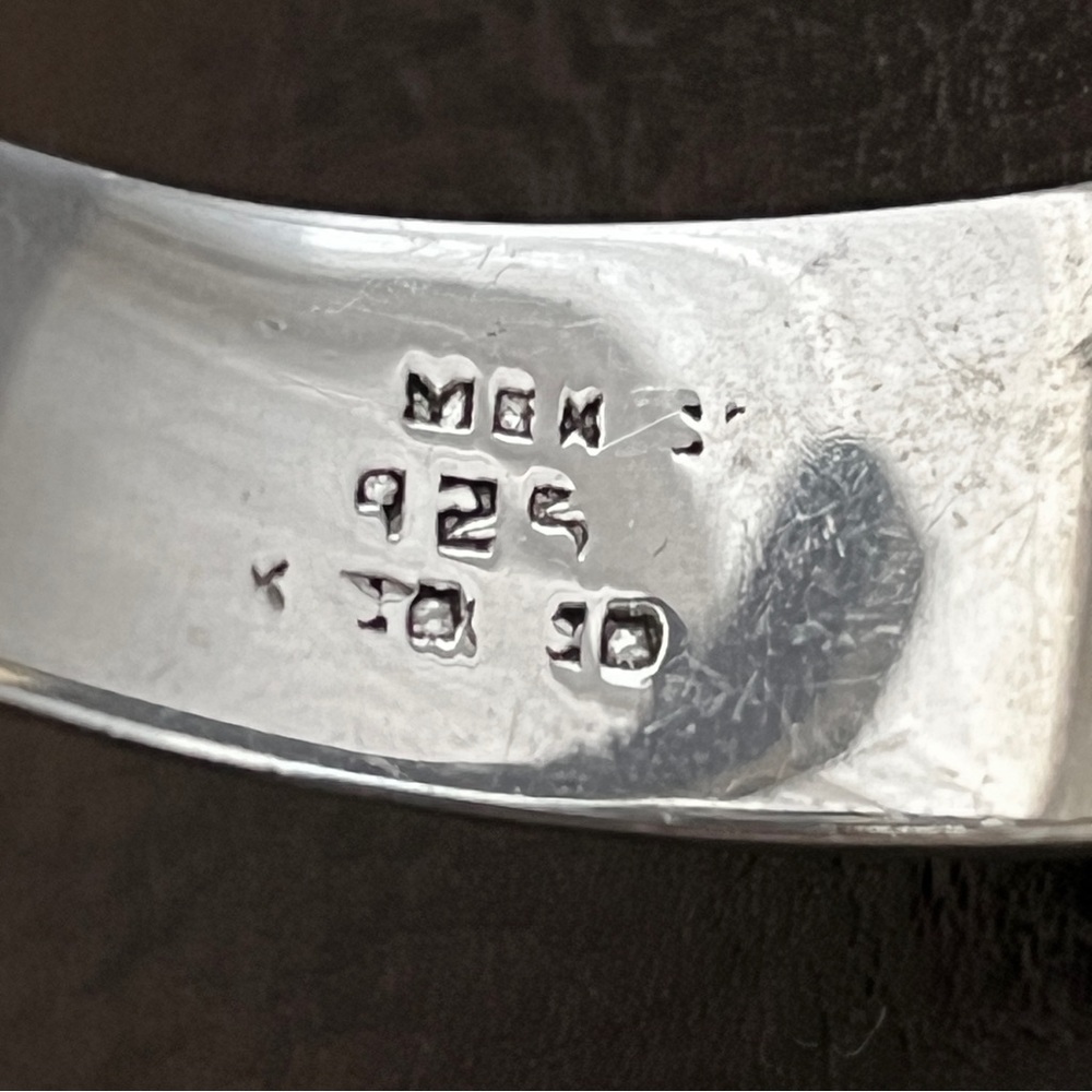 Vintage 54 gram Taxco Mexico sterling multi stone hinged snake bracelet - Picture 14 of 15